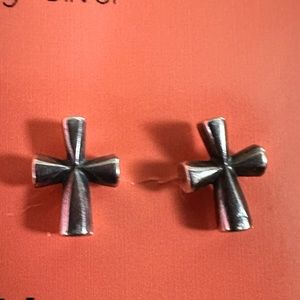 James Avery Teresa Cross Post earrings